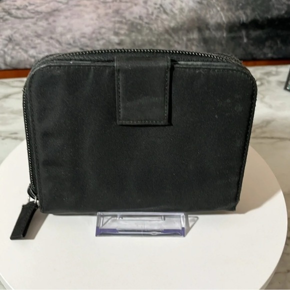Prada Tessuto Nylon Compact Zip Around Wallet Black - Picture 7 of 14